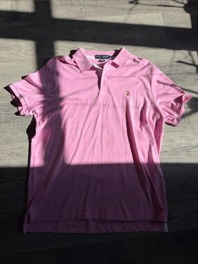 U.S. Polo Assn. Pink Polo Shirt with Embroidered Crest
